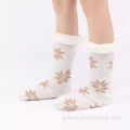 Ladies Slipper Socks With Grips Mens Custom Warm Thick Chunky Slipper Socks Manufactory